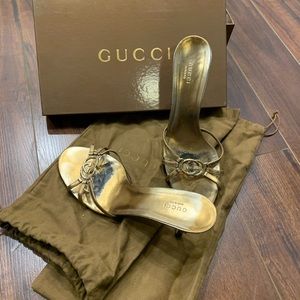 Gucci Sandals Sand Pelle S. Cuoio Nappa Silk